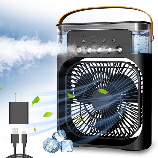 Ventilador de mesa con humificador
